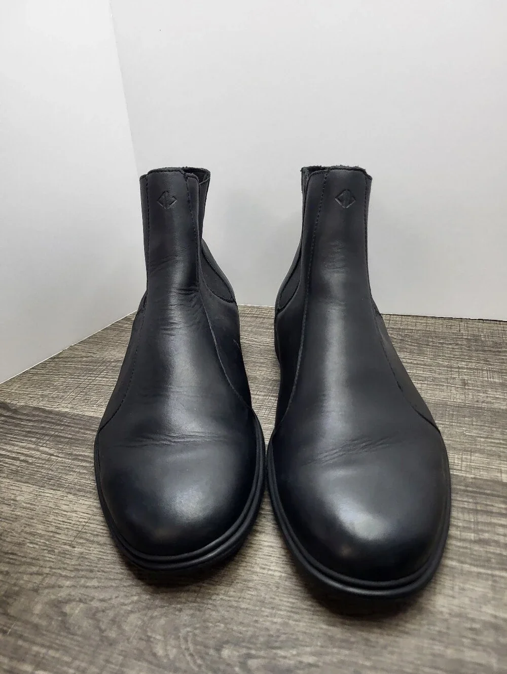 Amberjack The Chelsea Boot In Obsidian Black Casual Leather Men’s Size 10 M